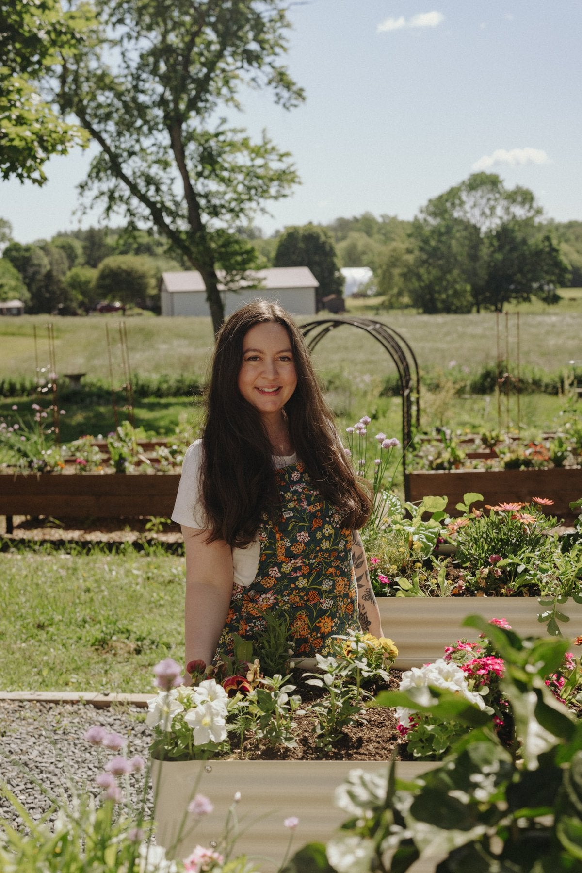 Dagny in her garden