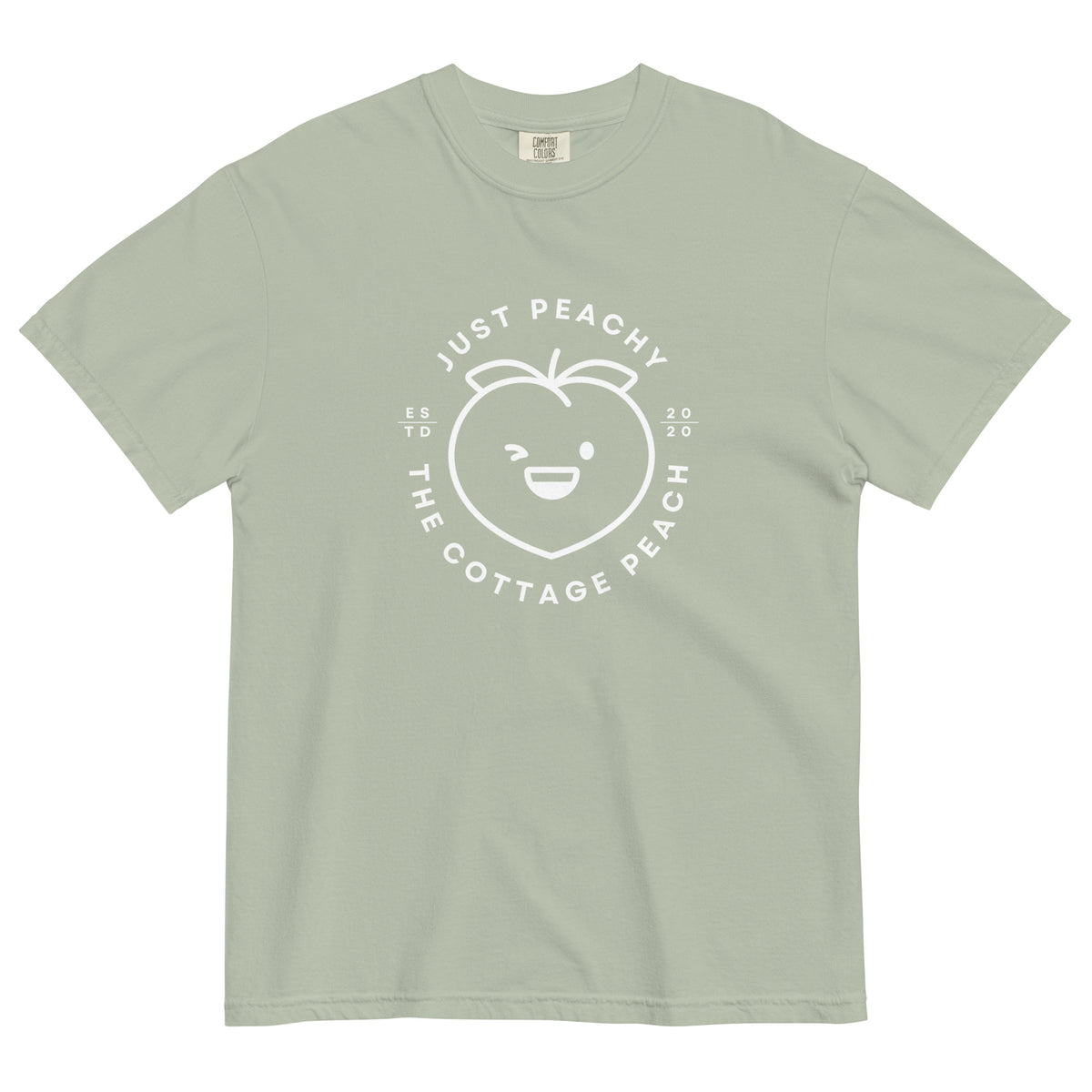 The Cottage Peach Unisex garment-dyed heavyweight t-shirt